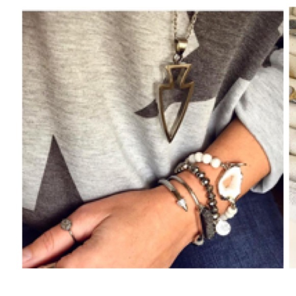 NEW! Kinsley Armelle Silver Slate Ring - Picture 2 of 2